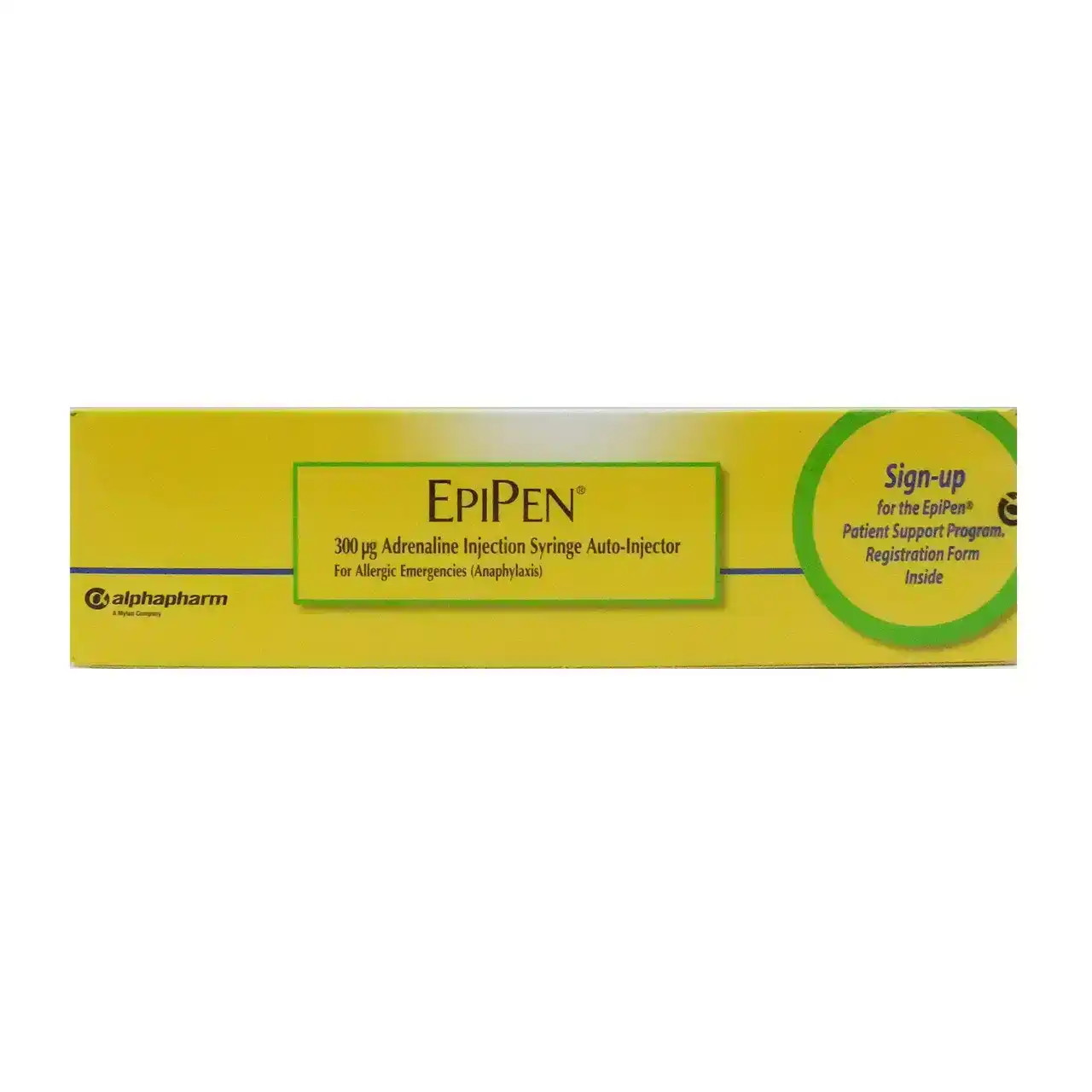 Epipen 300mg Adrenaline Injection Syringe Auto-Injector