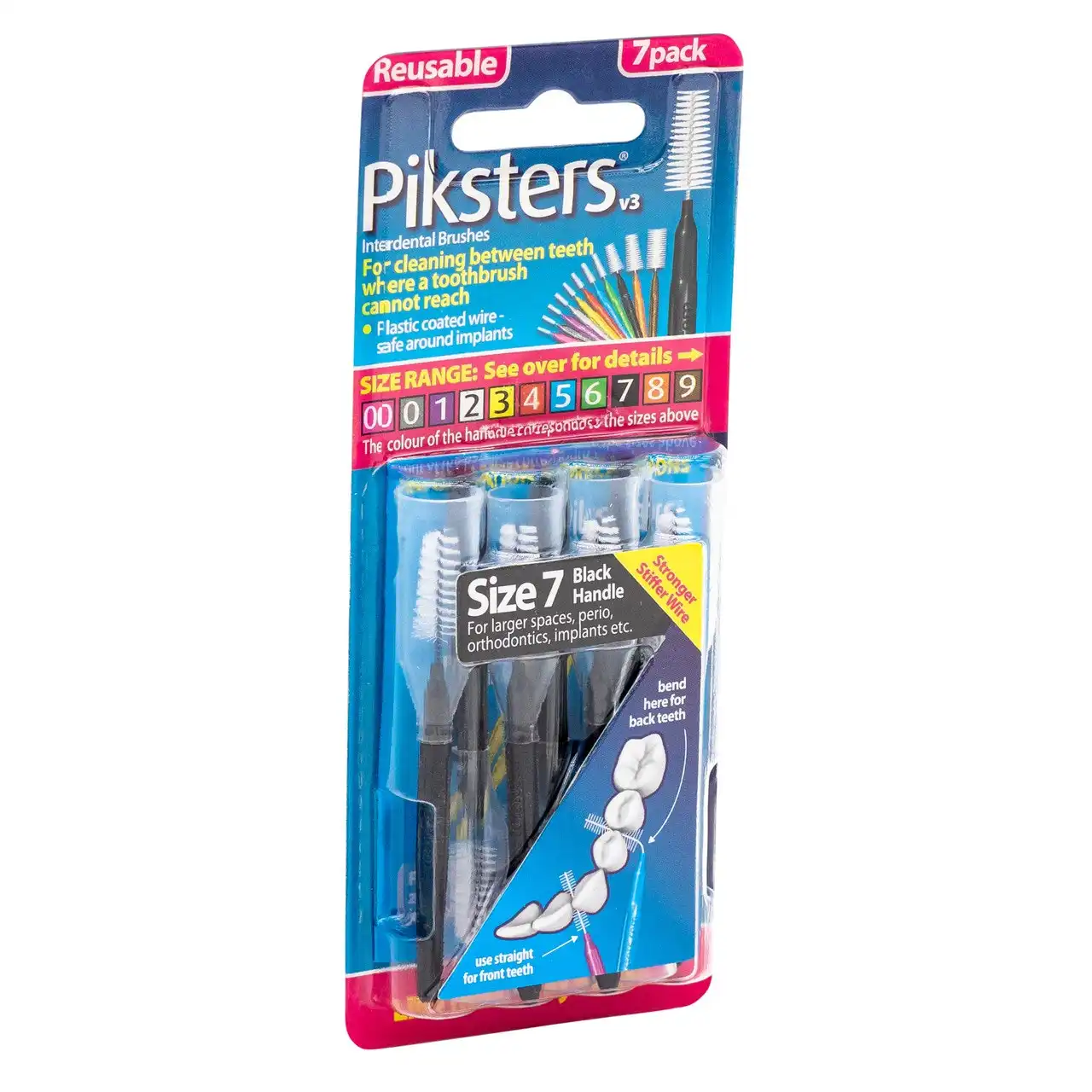 Piksters(R) Interdental Brushes Black Size 7 7pk