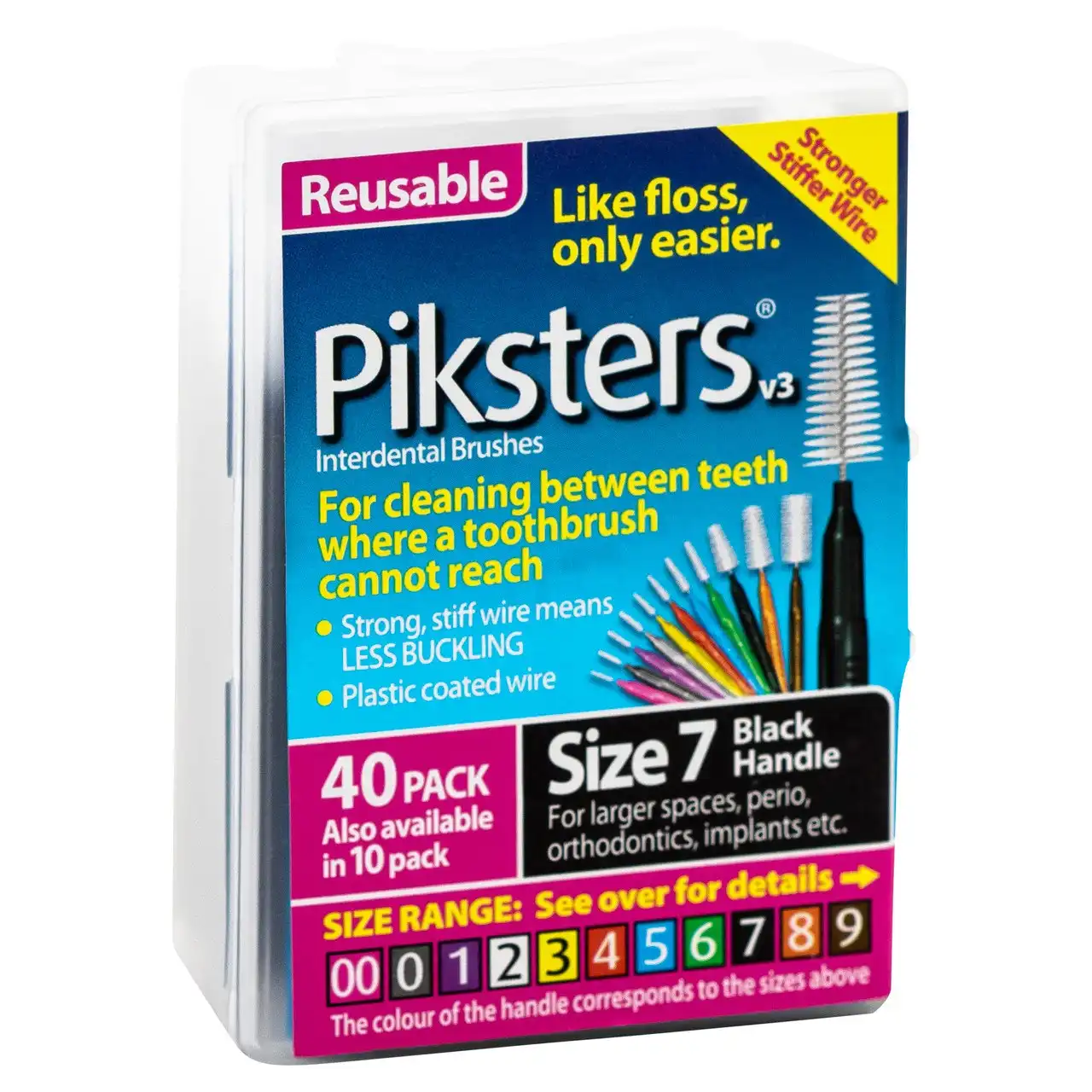 Piksters(R) Interdental Brushes Black Size 7 40pk