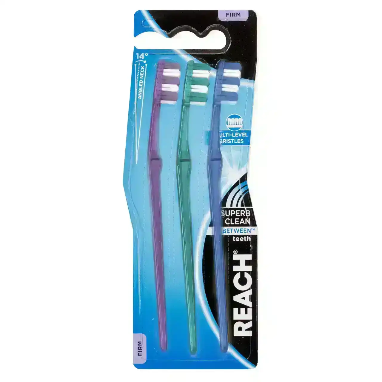 Reach(R) Superb Clean Bewtween Teeth Toothbrush Firm 3 PK