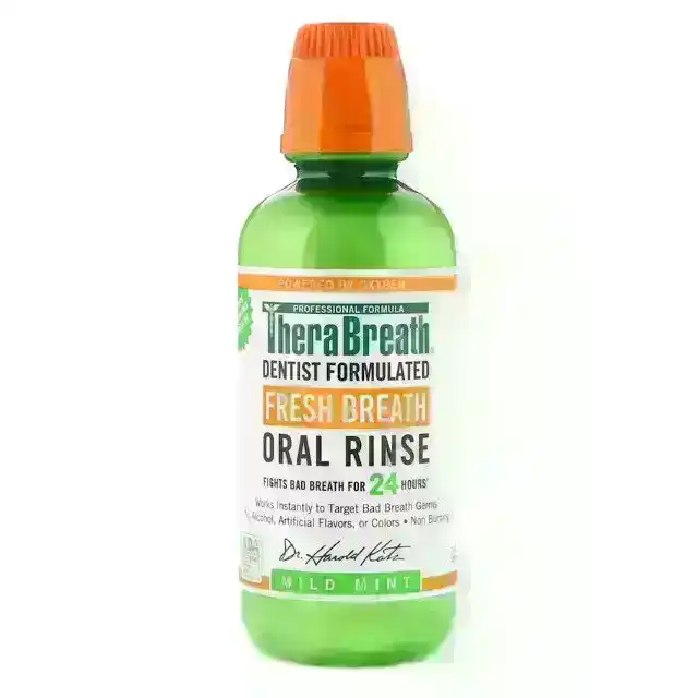 Therabreath Fresh Breath Mild Mint Oral Rinse 437ml