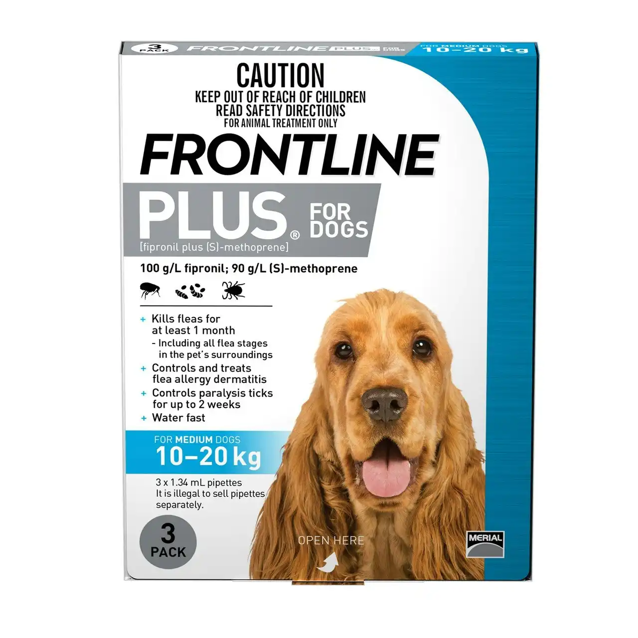 Frontline Plus For Medium Dogs (10-20kg) 3 Pack