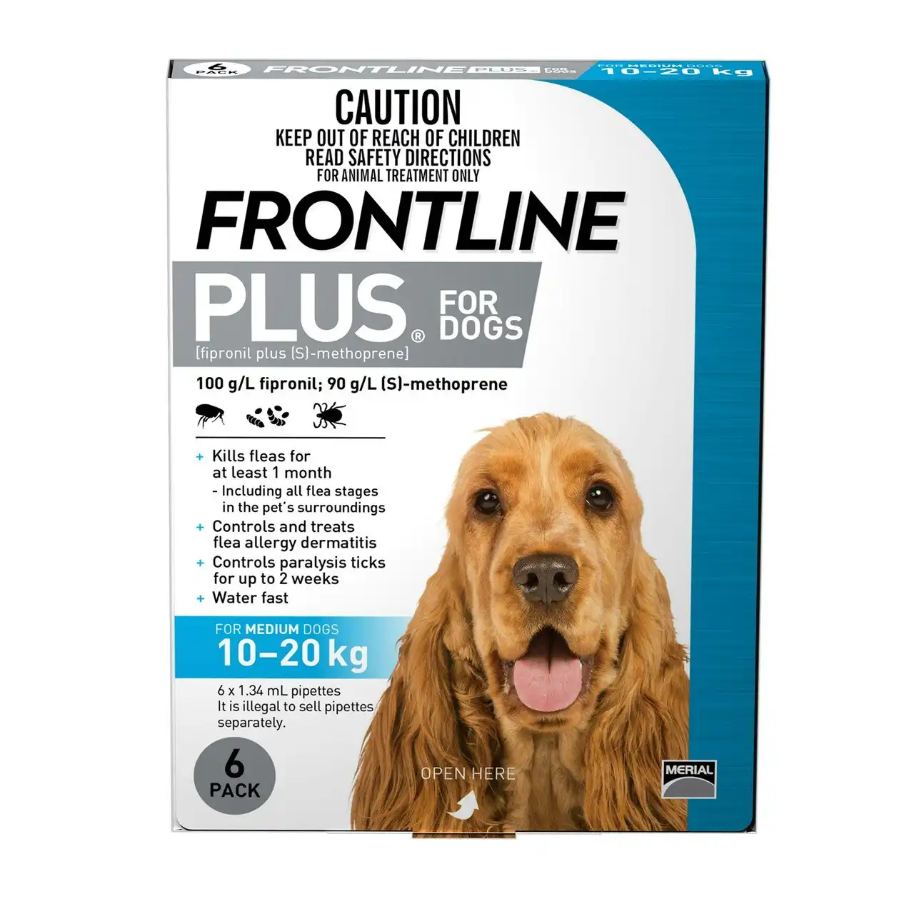 Frontline Plus For Medium Dogs (10-20kg) 6 Pack