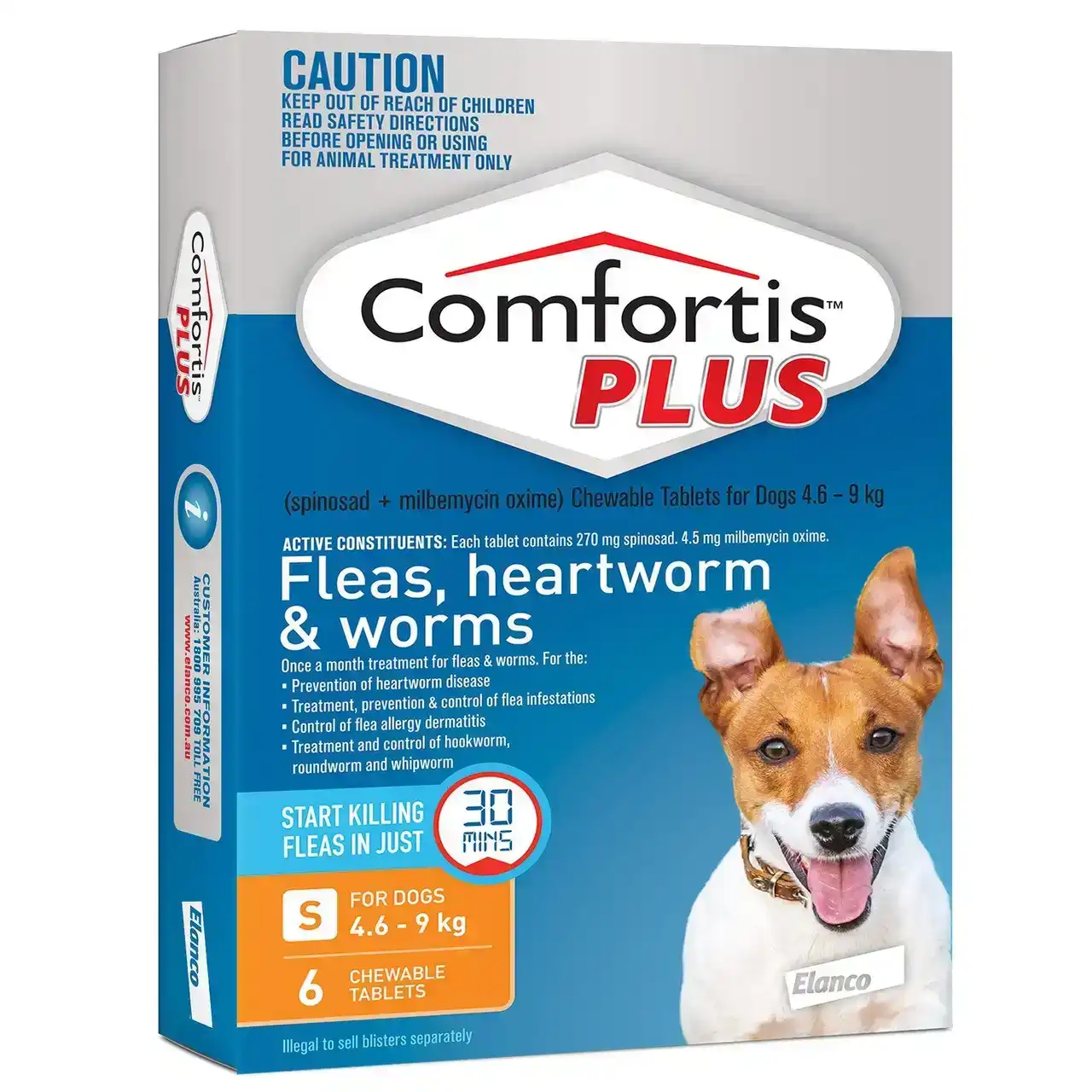 Comfortis Plus for Dogs 4.6 - 9kg 6 Pack