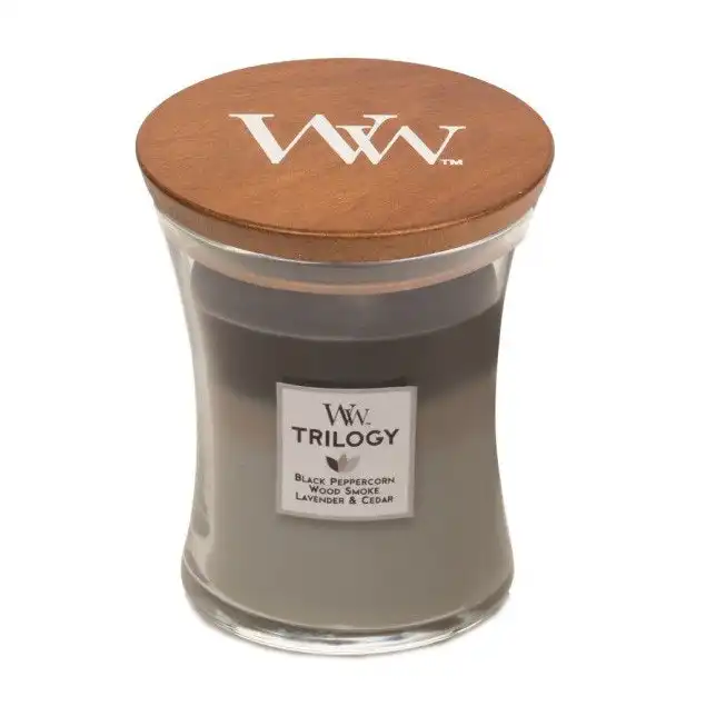 WoodWick Medium Mountain Air Trilogy Scented Candle