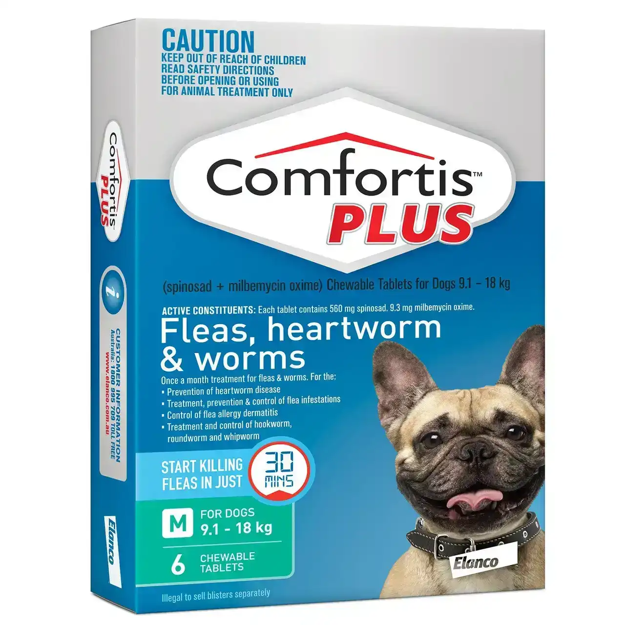 Comfortis Plus for Dogs 9.1 - 18kg 6 Pack