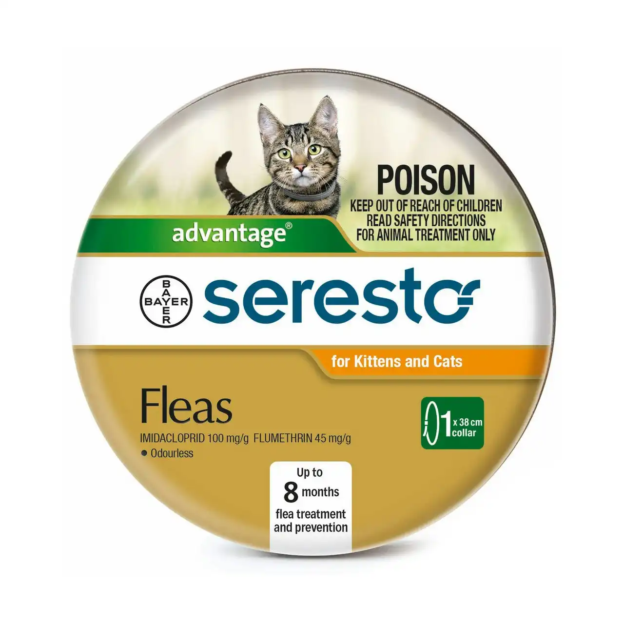 Seresto(TM) Flea & Tick Collar for Kittens And Cats - 1 Pack