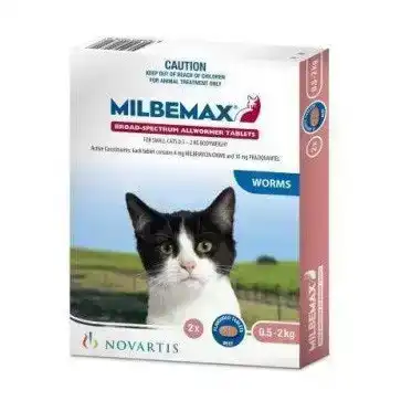 Milbemax Small Cat 0.5-2kg 2 Tablets