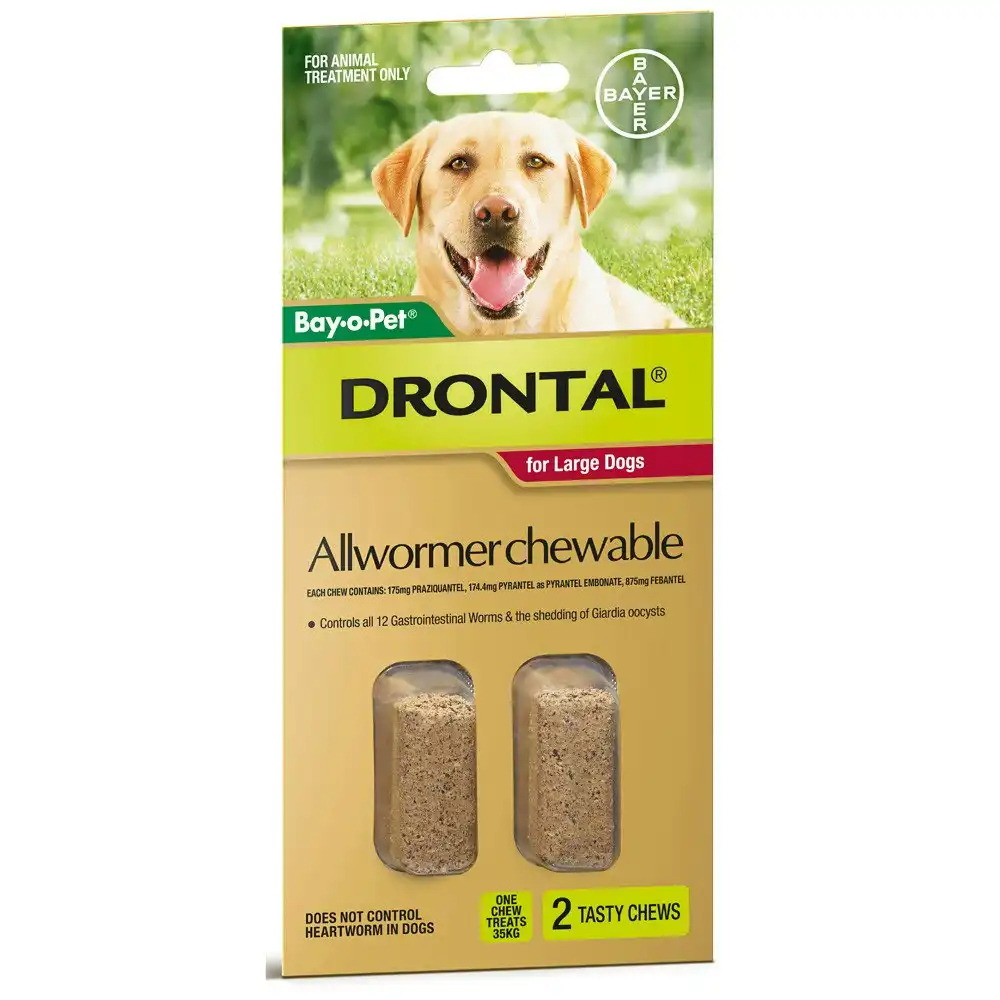 Drontal Dogs Large 35kg Wormer Tablets 2