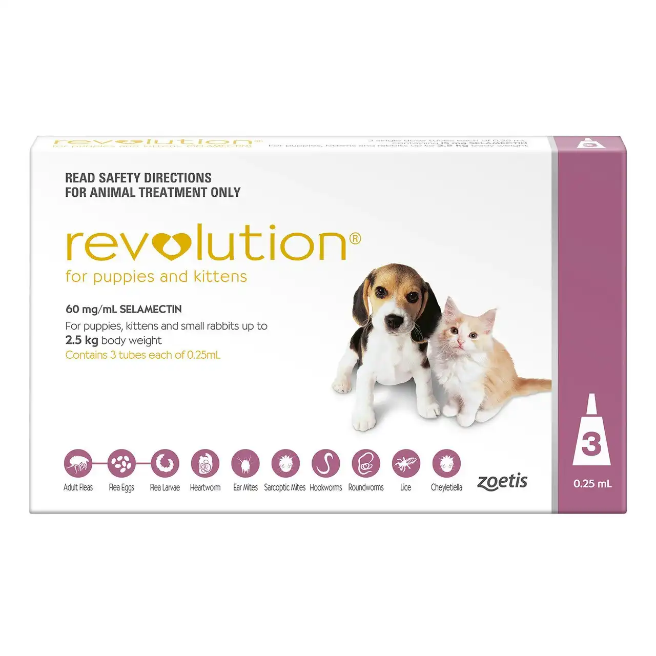 Revolution Puppy & Kitten Up To 2.5kg 3 Pack
