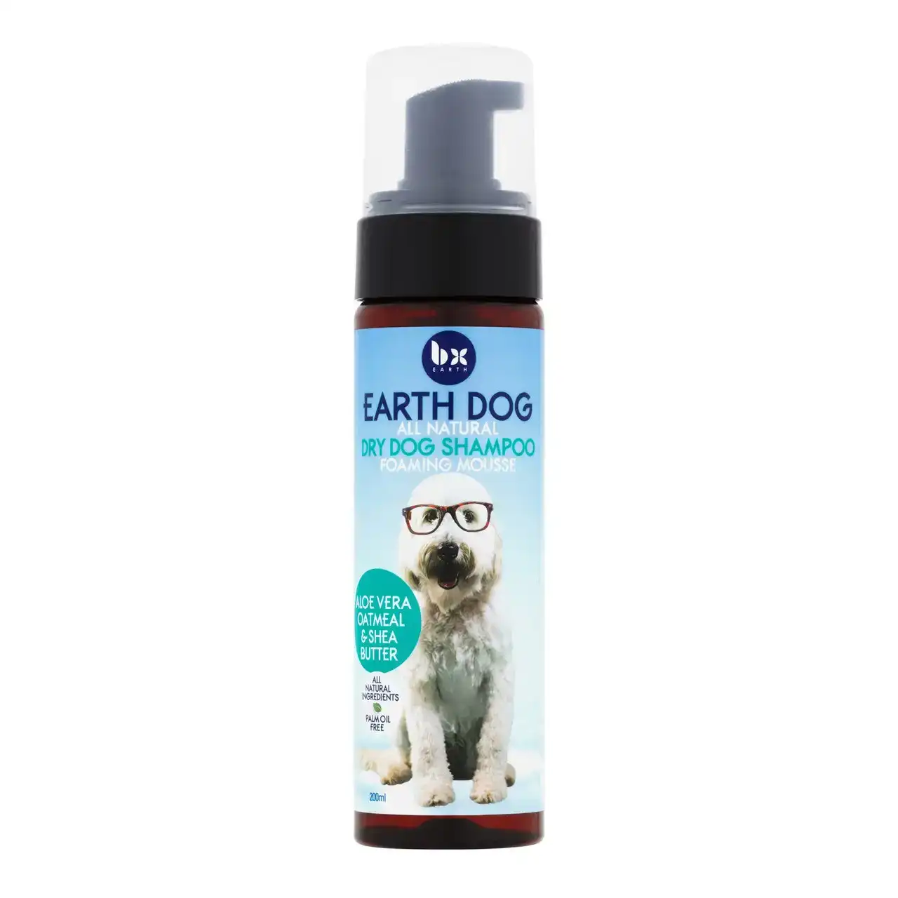 BX Earth All Natural Dry Dog Foaming Mousse Shampoo 200ml
