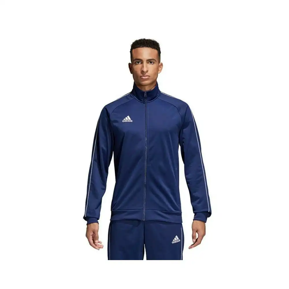 3 x Mens Adidas Core 18 Pes Zip Up Jacket Athletic Training Dark Blue/White