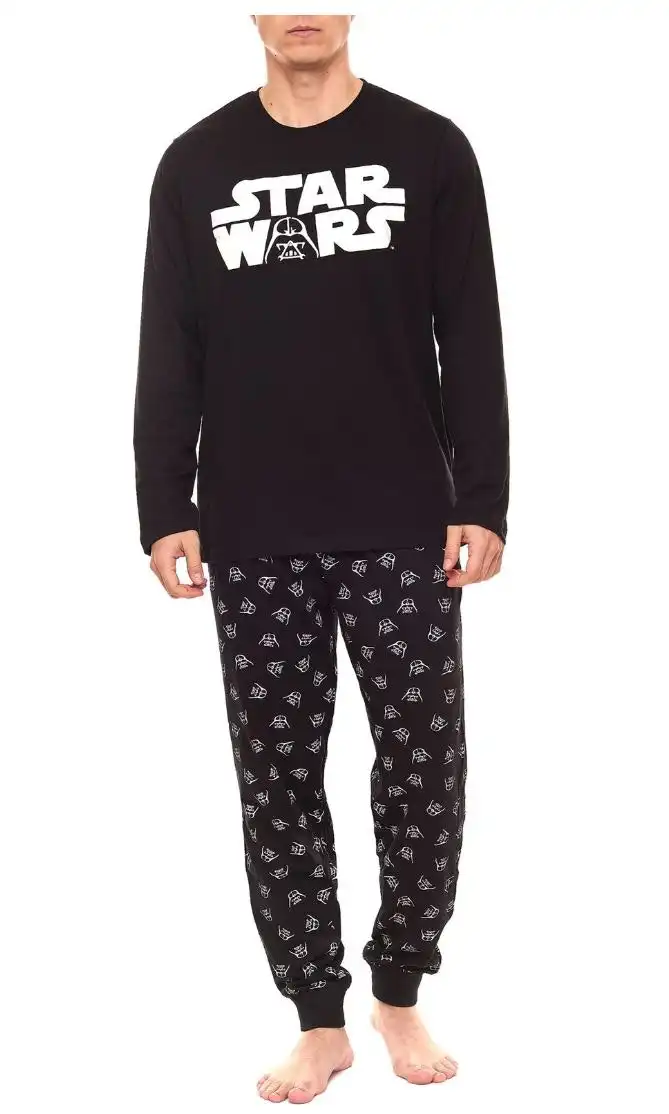 Mens Starwars Pyjamas Pyjama Tracksuit Adult Star Wars Sleep Set
