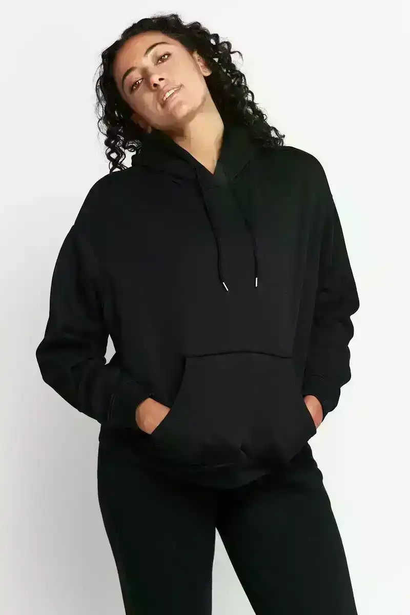 5 x Bonds Womens Originals Pullover Hoodie Jacket Cotton Black