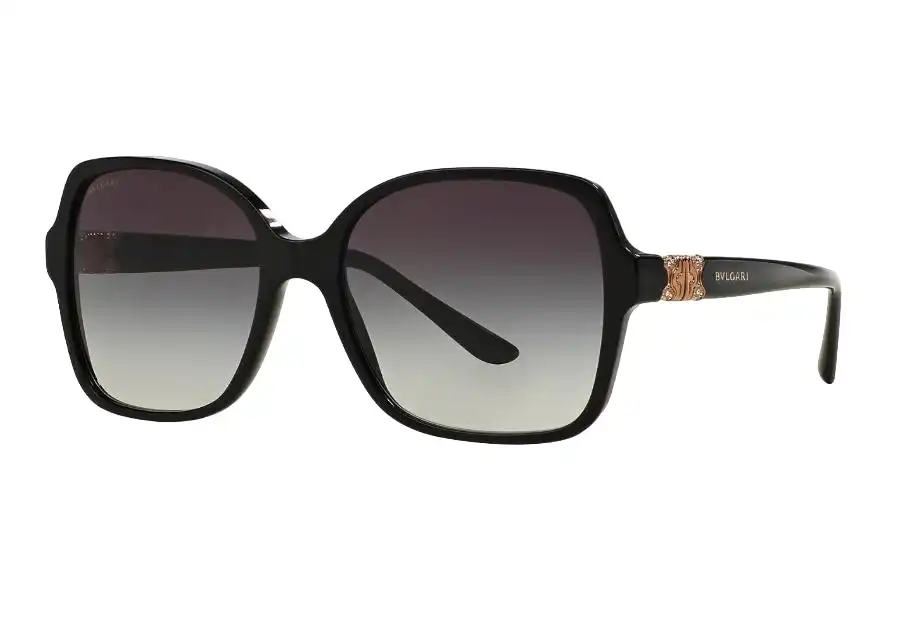 Womens Bvlgari Sunglasses Bv8164b Black/ Grey Gradient Sunnies