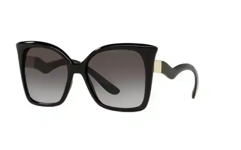 Womens Dolce & Gabbana Sunglasses Dg6168 Black/ Light Grey Gradient Sunnies
