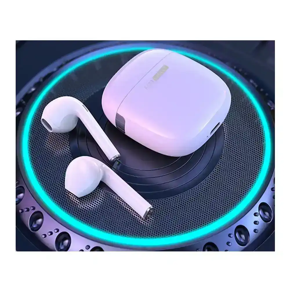 FitSmart Headphones With Charging Case Wireless Portable White - One Size