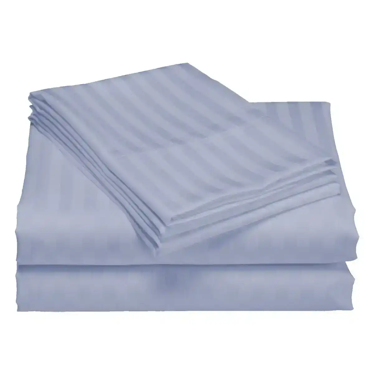 Royal Comfort 1200Tc Quilt Cover Set Damask Cotton Blend Luxury Sateen Bedding - King Blue Fog - One Size