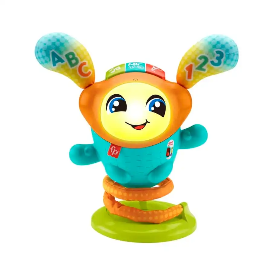 Fisher-Price DJ Bouncin Beats Baby Learning Toy With Music, Lights and Bouncing Action