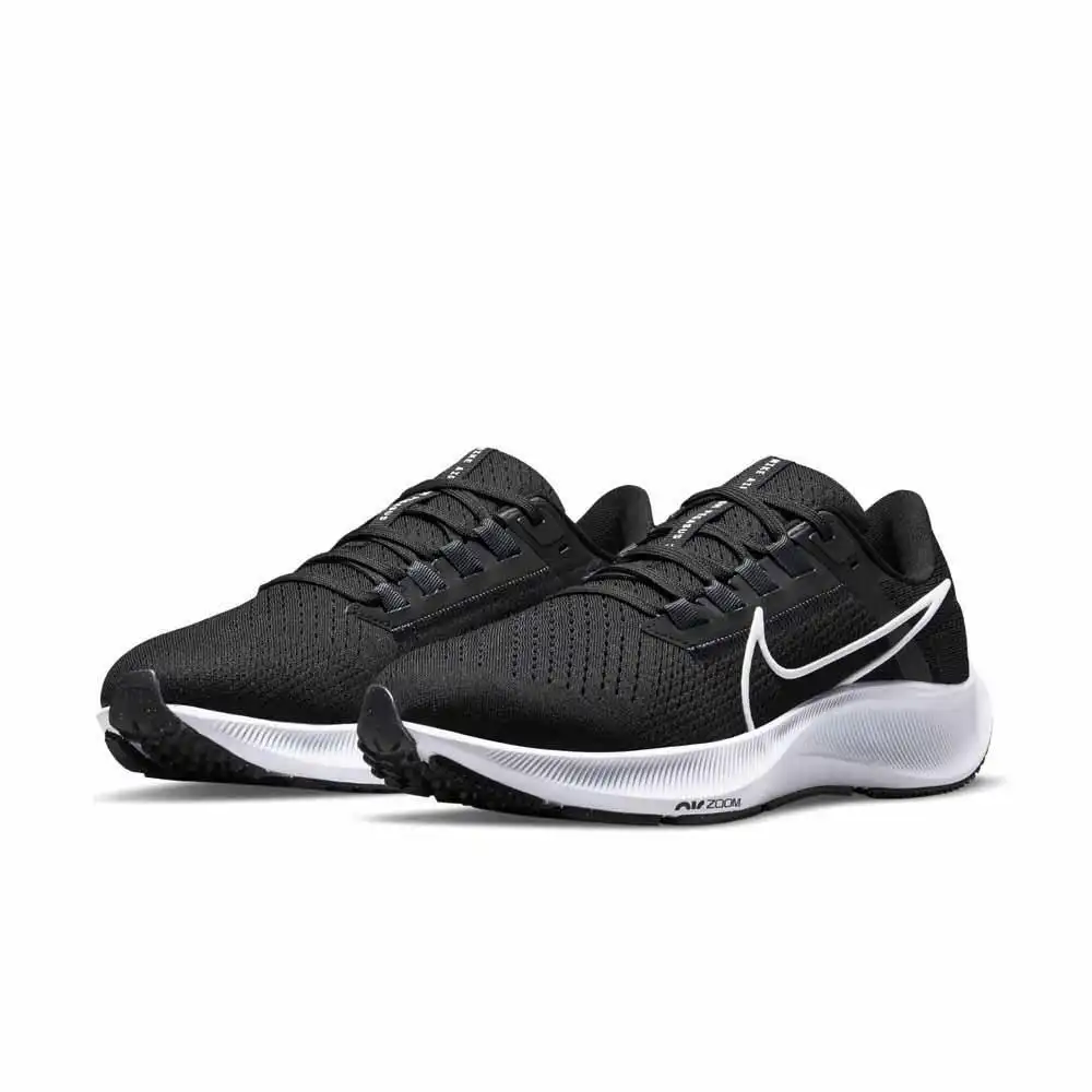 Nike Womens Air Zoom Pegasus 38 Sneakers Shoes Runners - Black/White