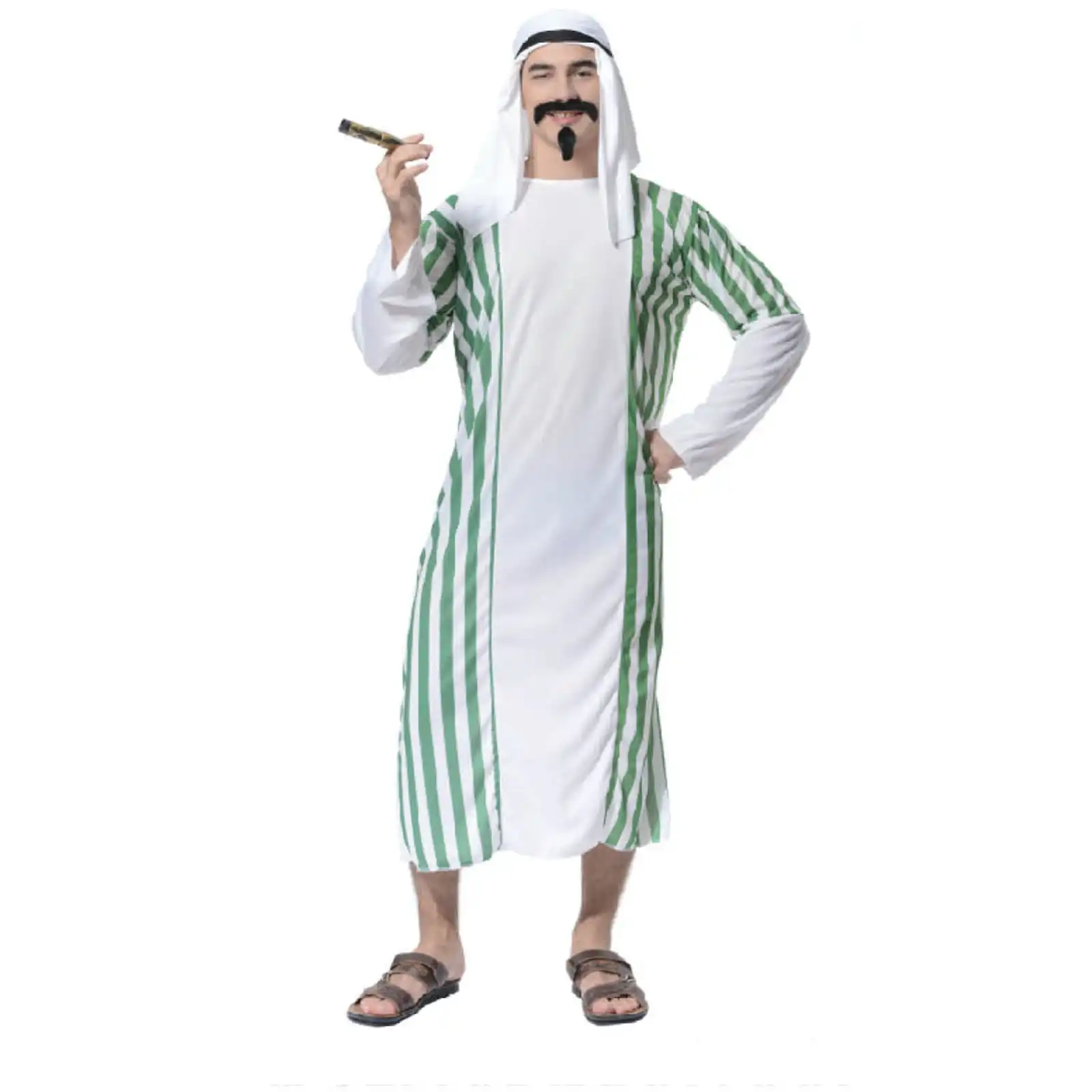 Arabian Man Costume Middle Eastern Party Sheik Dress Arab Sultan Dubai