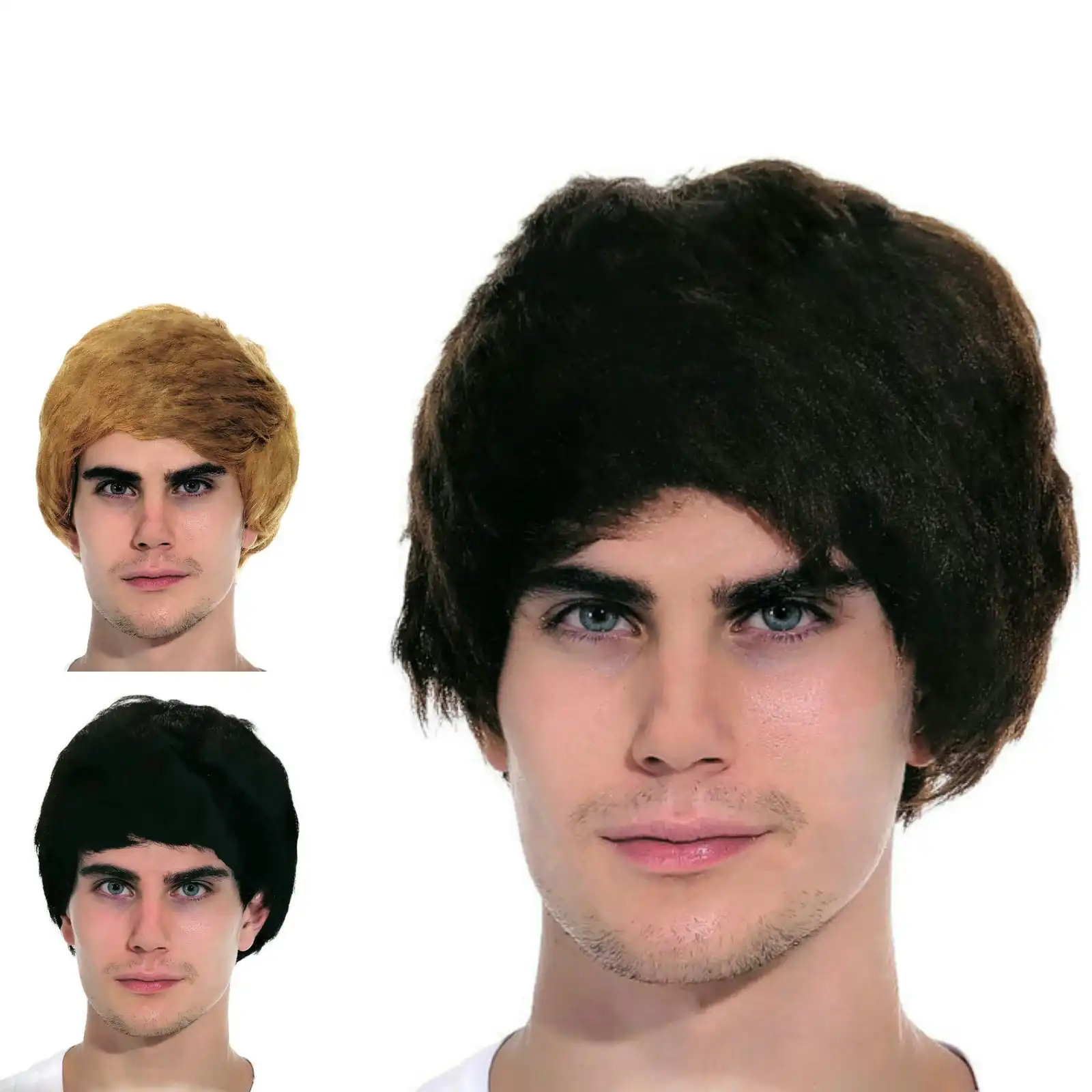 Mens Party Wig Costume Party Dress Up Fancy Classic Style