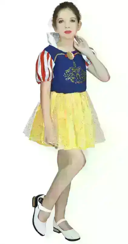 Kids Girls Snow White Princess Costume Childrens Book Week Halloween Cosplay