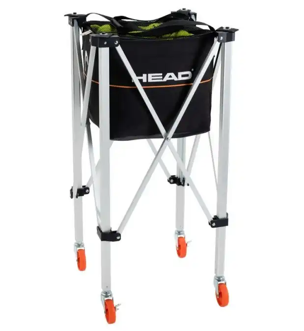 Head Ball Trolley 120 Balls Coaching Teaching Basket Cart Training Foldable