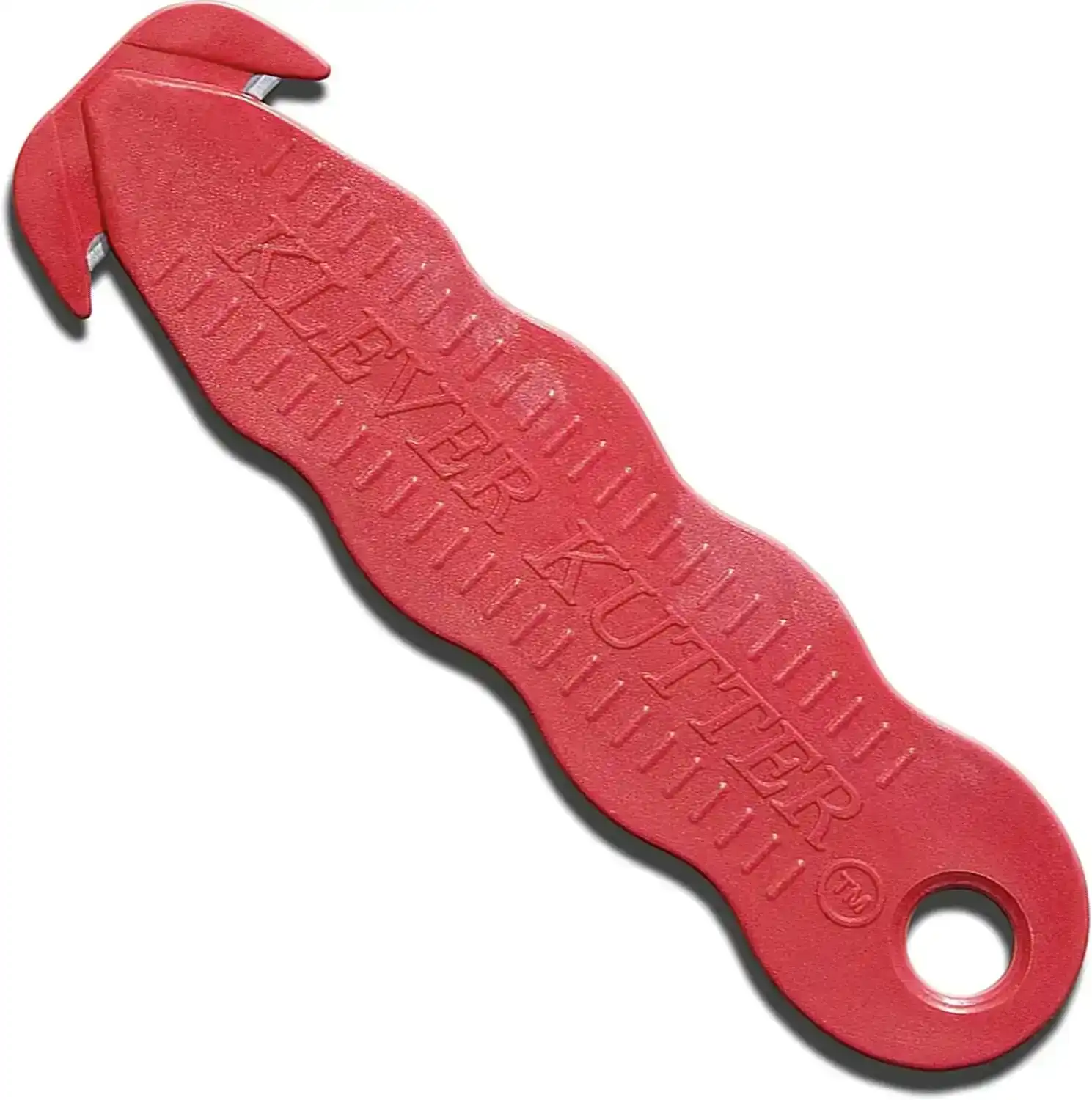 Klever Kutter Safety Cutter Utility Knife Patented Recessed Blade - Red - Made in USA