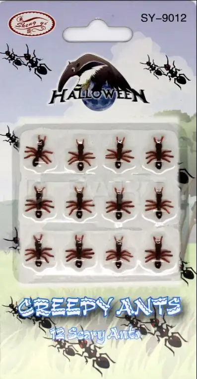 MINI FAKE ANTS Trick Halloween Scary Creepy Joke Prank Small Gag Toy Bug