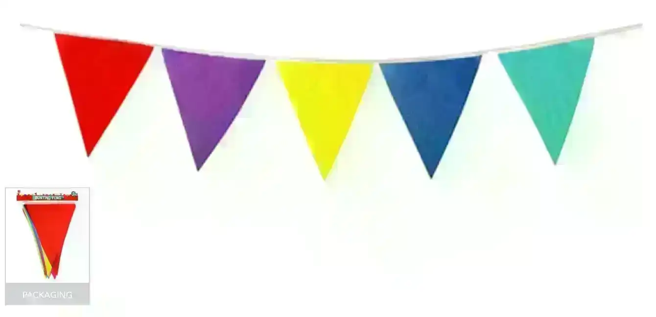 9m BUNTING FLAG Colourful Triangle Party Banner Birthday Wedding Flags Outdoor