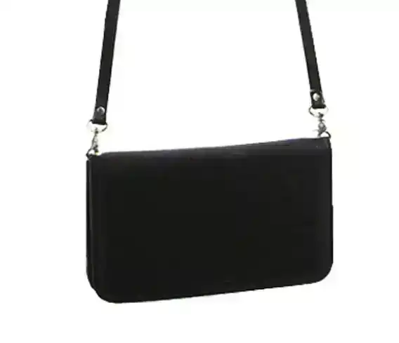 Pierre Cardin Ladies Womens Clutch Leather Wallet Purse  - Black