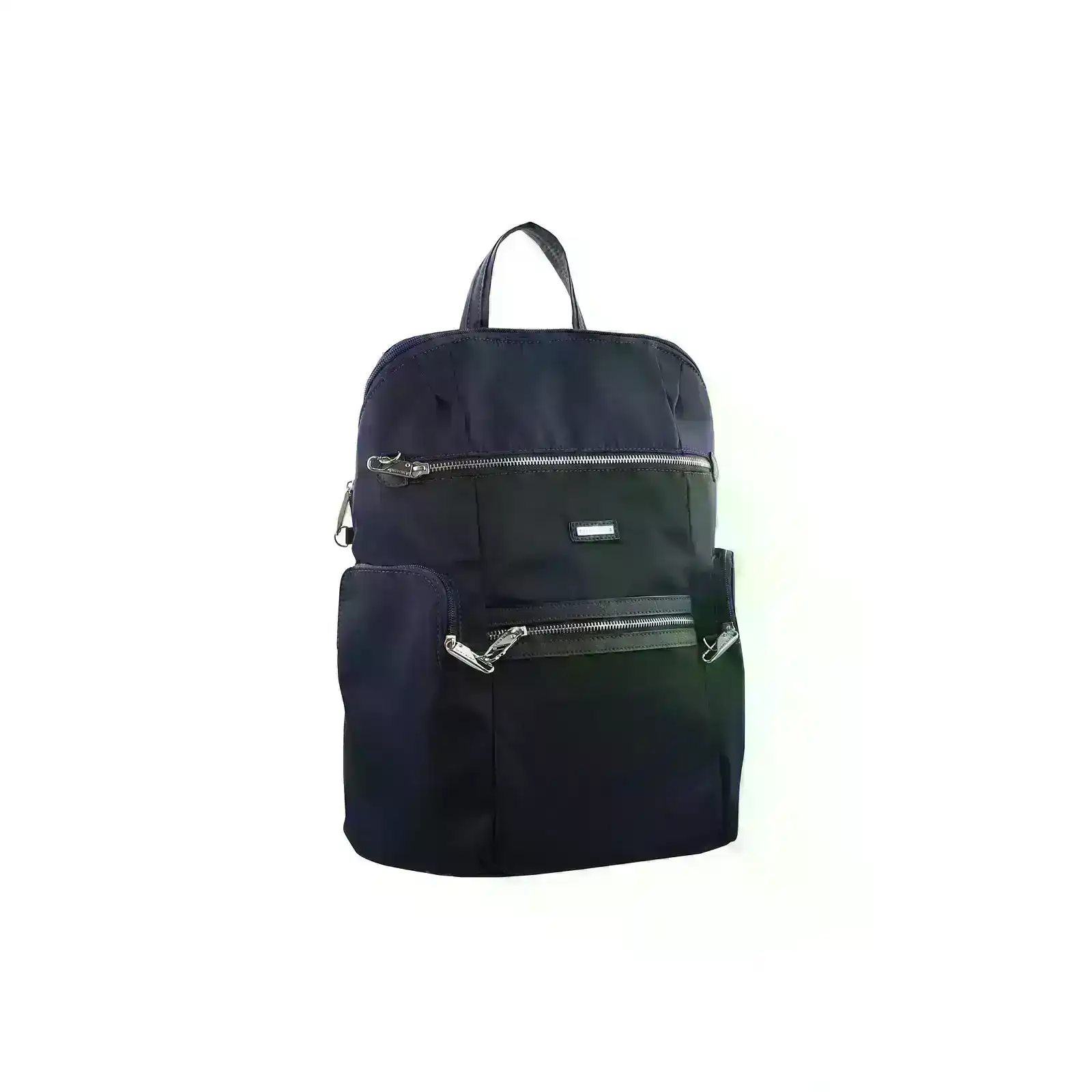 Pierre Cardin Nylon RFID Anti Theft Slash Proof Backpack Bag - Navy