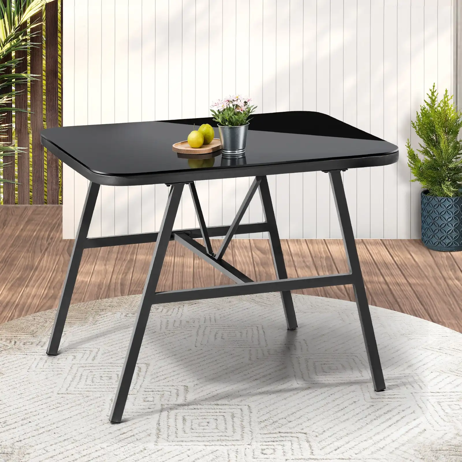 Livsip Outdoor Dining Side Table Furniture Lounge Patio Garden Indoor Desk