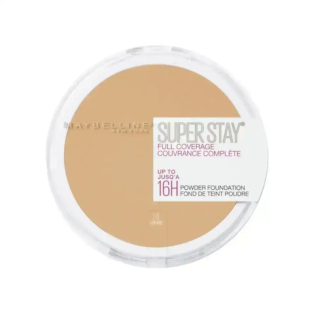 Maybelline SuperStay 16HR Full Coverage Powder Foundation 9g - 24 Fair Nude