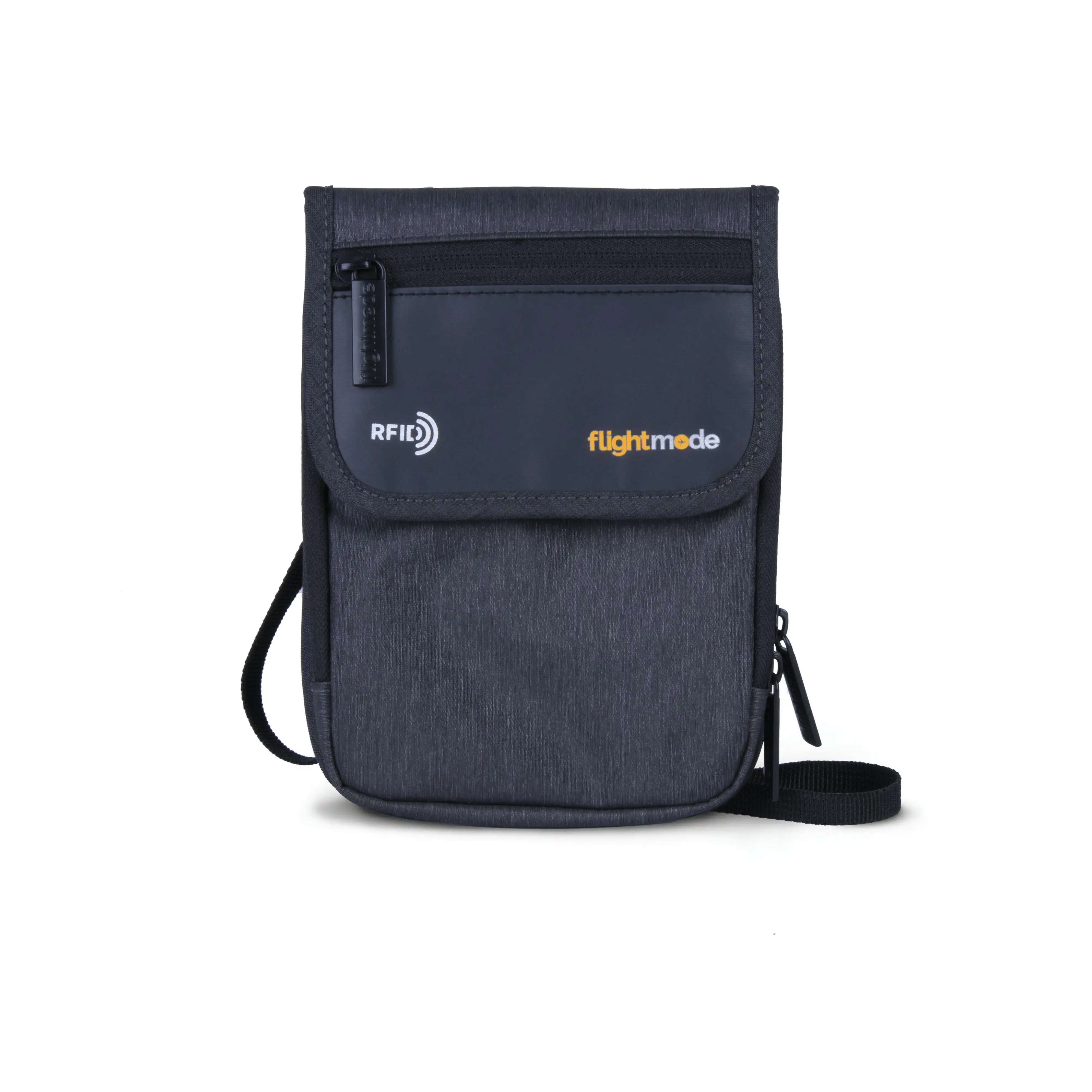 Flightmode RFID Neck Pouch - Charcoal