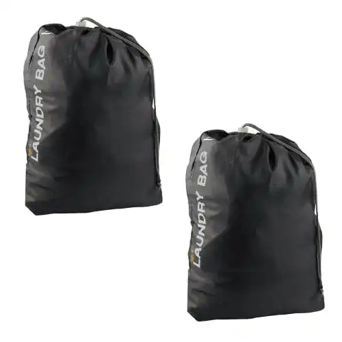 4PK Travel Laundry Bag Drawstring Water Resistant Sports Gym Clothes Organiser