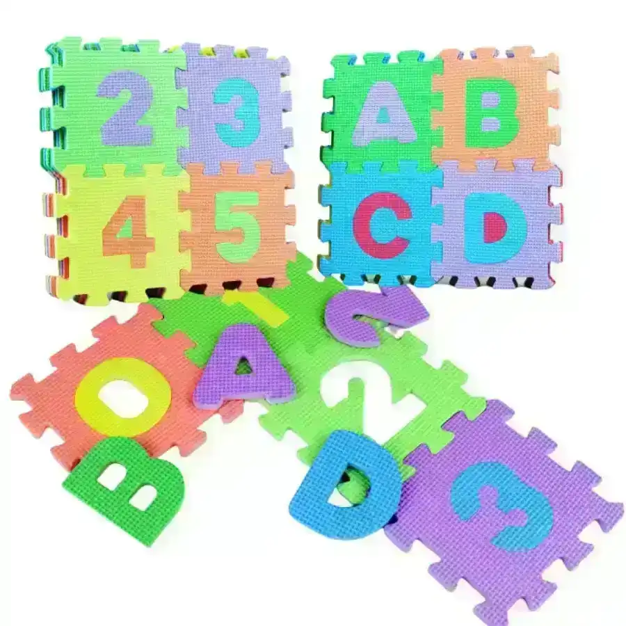 Kids EVA Mini Alphabet and Numbers 36 Pack