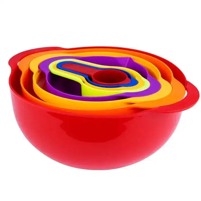 Living Today 8 Piece Measuring & Mixing Bowl Set Multicolor