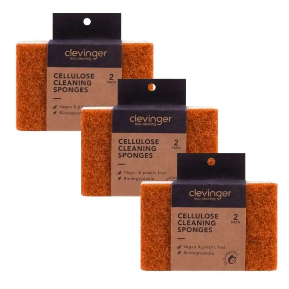 Clevinger 6PC Cellulose Cleaning Sponges