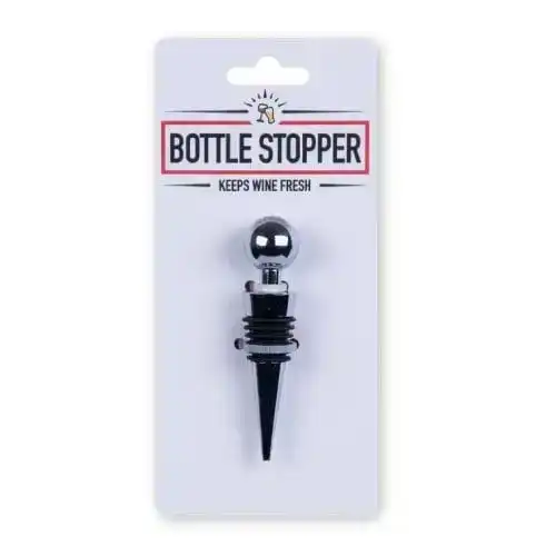 2x Stainless Steel with Silicone Wine Bottle Stopper