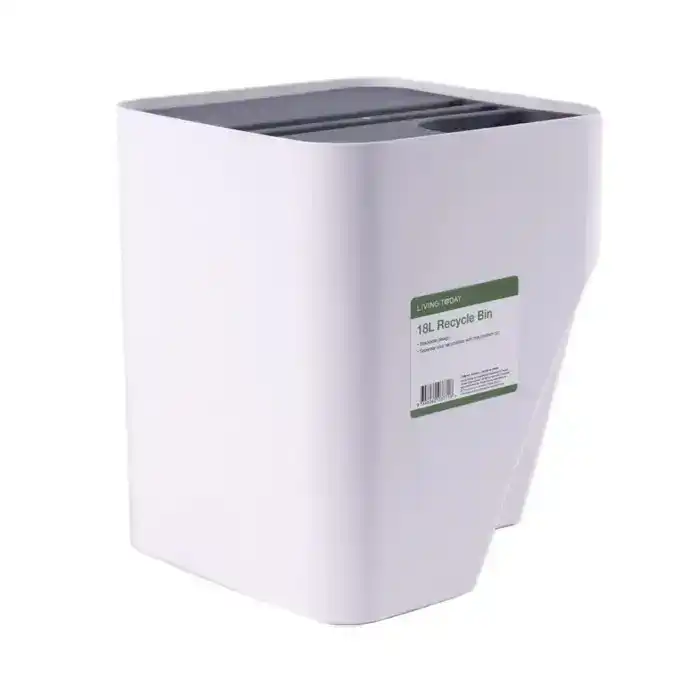 Trash Can Stackable Plastic Trash Can Household Classification Storage Box Kitchen Trash Can Garbage Bin 18L