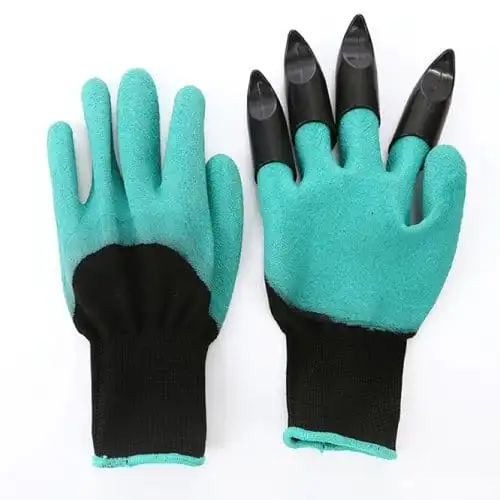 Set of 2 Tough Built in Claws Garden Guru Gloves