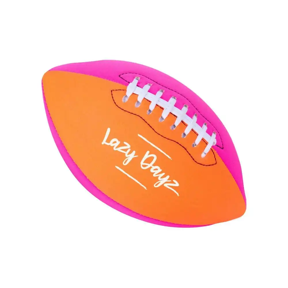 Inflated Contrast Color Neoprene American Football-Pink