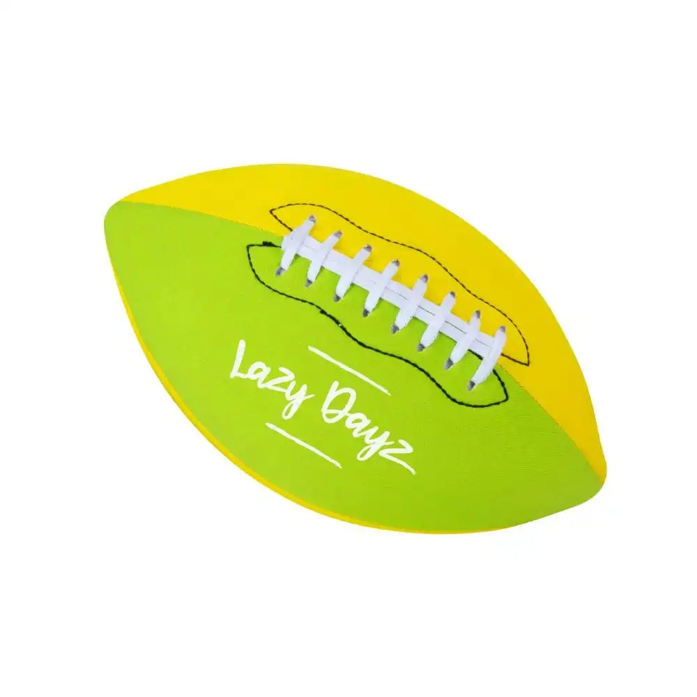 Inflated Contrast Color Neoprene American Football-Green