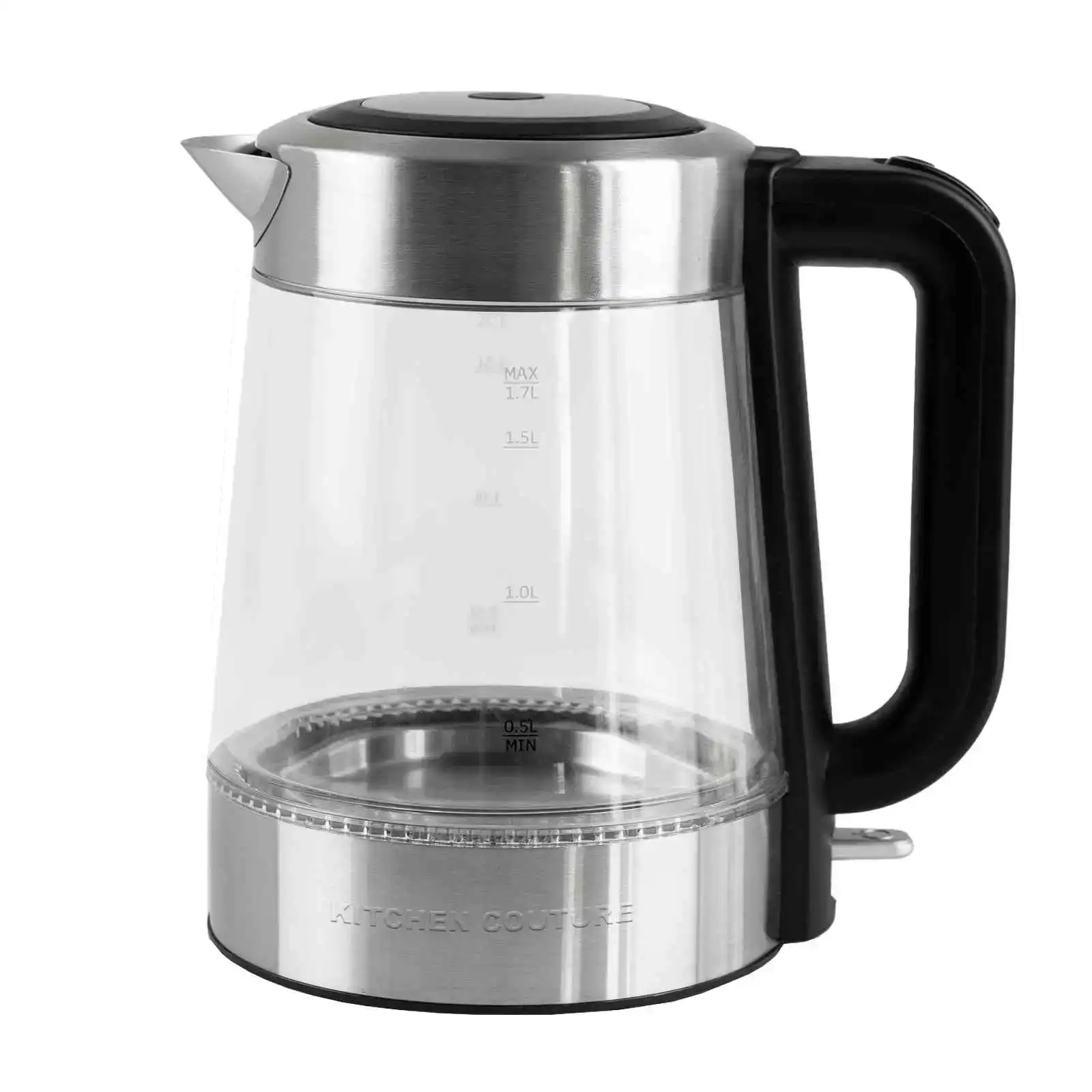 Kitchen Couture Cool Touch Stainless Steel Led Glass Kettle Dual Wall 1.7L - One Size