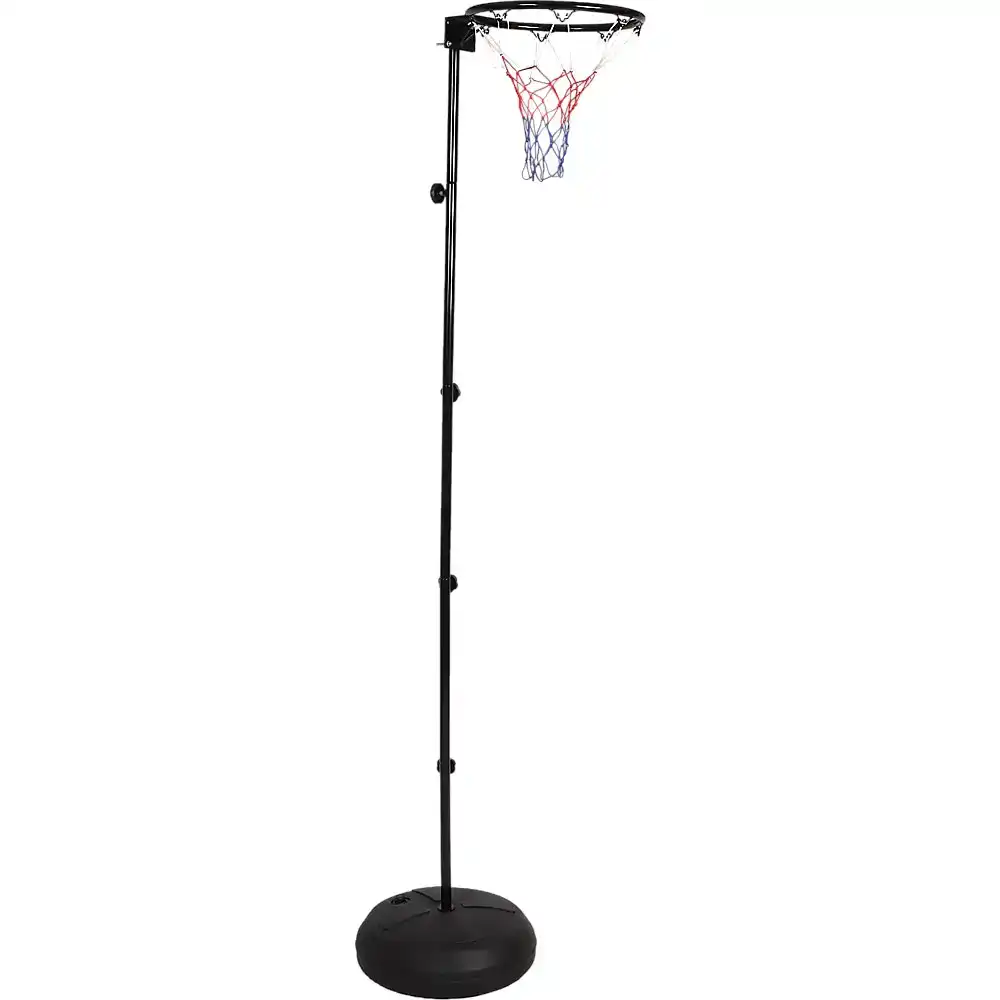 Netball Ring With Stand Portable Pole Height Adjustable - One Size