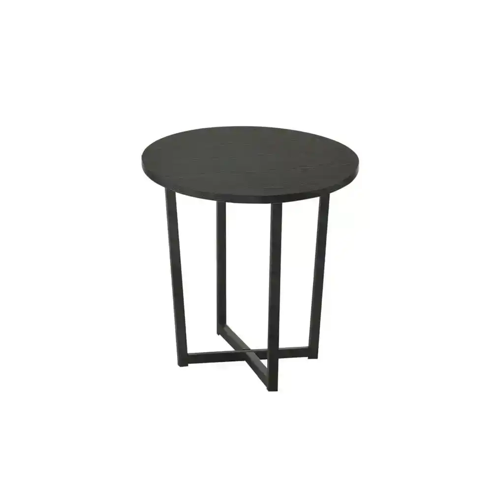 Archie Round End Side Table - Black