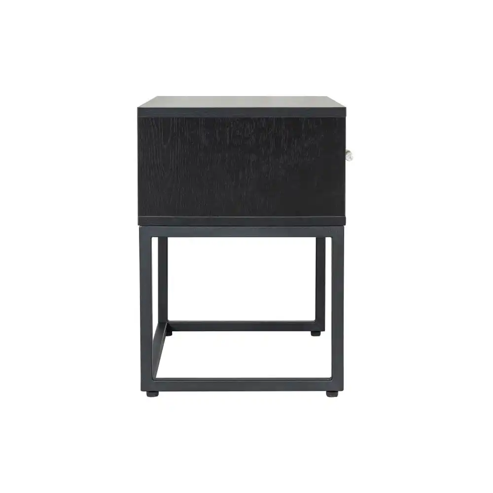 HomeStar Fore Bedside Nighstand Side Table W/ 1-Drawer - Black