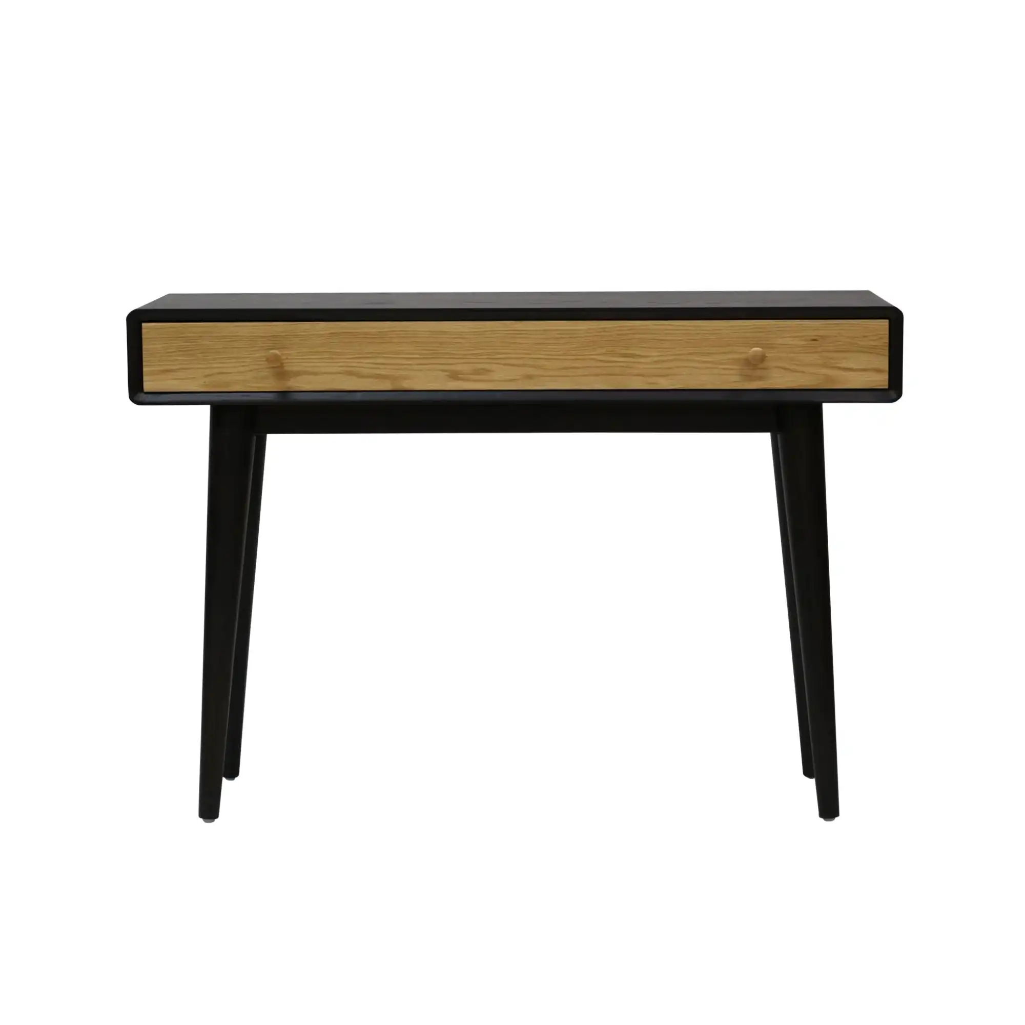 6IXTY Twin Hallway Console Hall Wooden Table - Black / Natural